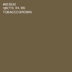 #6E5E42 - Tobacco Brown Color Image